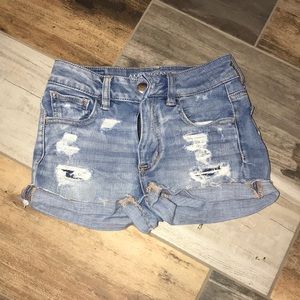 AMERICAN EAGLE RIPPED SHORTS